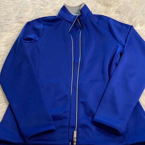 ANTIGUA Women Jacket beautiful blue color with from zipper BNWOT size M - Picture 11 of 16